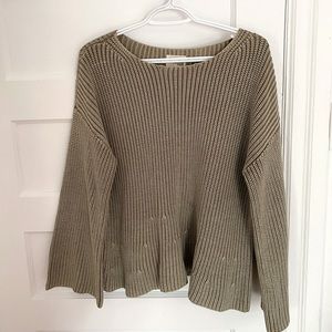 Wilfred Free Sage / army green bell sleeve knit